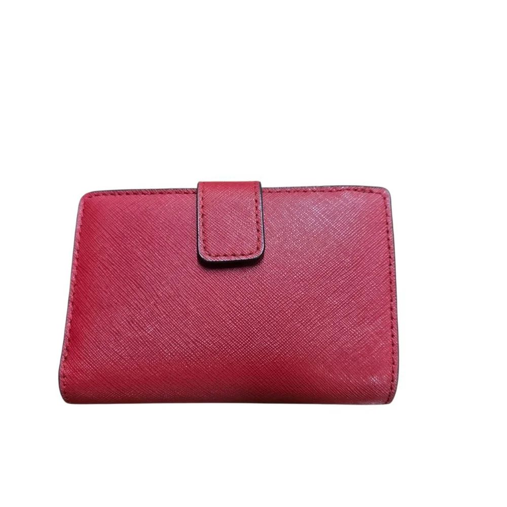 Michael Kors Jet Set Bifold Wallet Zippered Coin Leather Excellent Condition